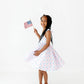 Rosita Dress in Patriotic Flags| Pocket Twirl Dress