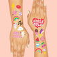 Girl Foil Kids Temporary Tattoos, Party Activity, Favors