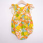 Sixties Summer Floral Pinafore Baby Romper - Baby Clothes