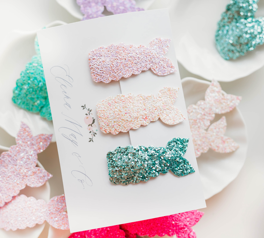 Mermaid Snap Clip - Sparkly Ocean