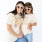 Daisy Doodle Checker Short Sleeve T-Shirt - Kids Spring Tee