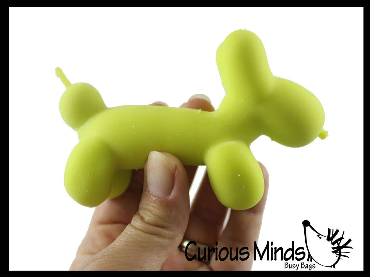 1 Scented Balloon Dog Crunchy Sand Filled Stress Ball - Cute