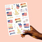 4th of July Party Foil Kids Temporary Tattoos, Favor