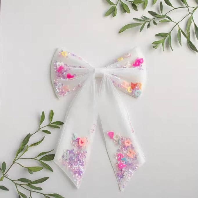 Mesh Shaker Bow - Campus Chic