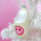 Pink Smiley Face Slipper Christmas Ornament