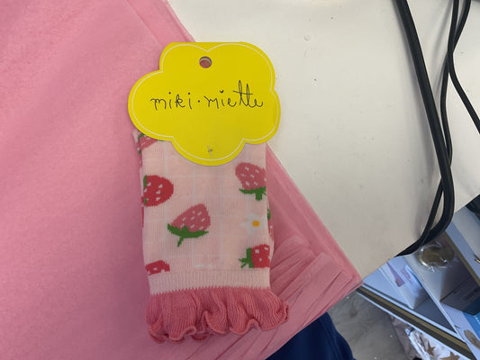 Miki Miette Strawberry Socks