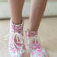 Pearl Bow Shoe Charms