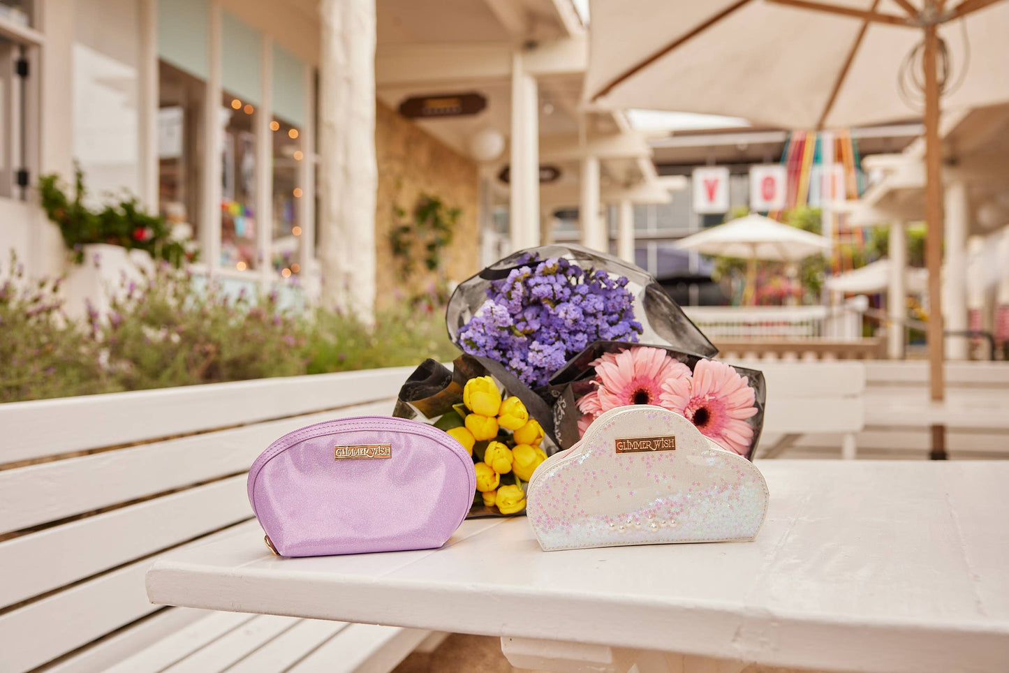Mermaid Selfcare Keepall and Purple Pearl Pouch