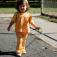 Printed Jersey Knit Bell Bottoms Two Groovy Birthday Outfit