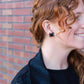 Spider Studs - Black // Halloween Earrings