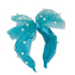 Tulle Pearl Headband - Turquoise