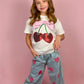 Cherry and Bow Patched Top
