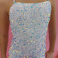 White Sequin Dress 