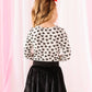 Black Mini Hearts | Soft Long Sleeve