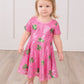 Pink Sequin Shamrock Dress