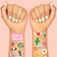 Girl Foil Kids Temporary Tattoos, Party Activity, Favors