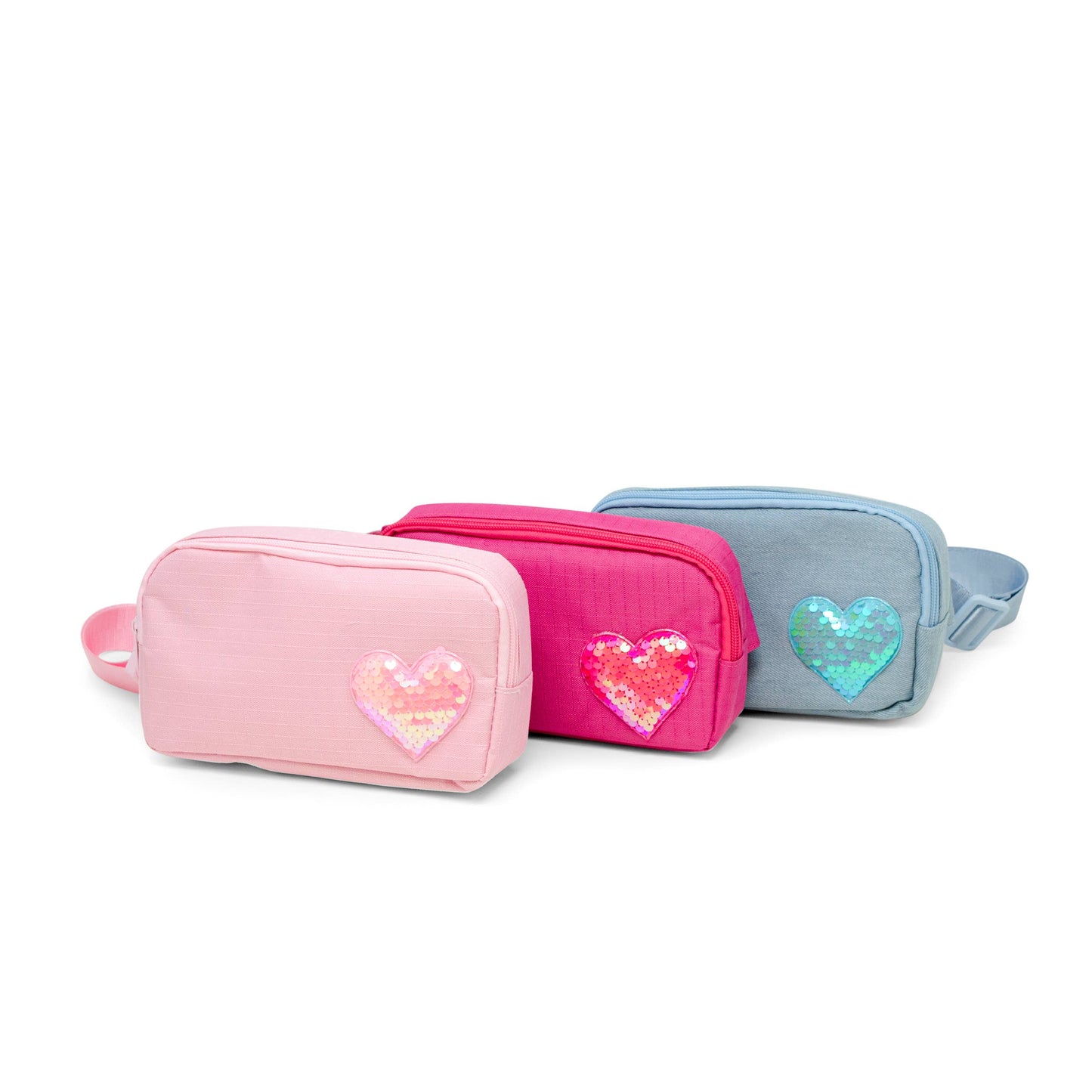 Sequin Heart Crossbody Sling Bag for Kids