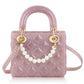 Pearl Quilted Jelly Pink Sparkle