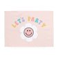 {Pastel} Smiley Let's Party Banner