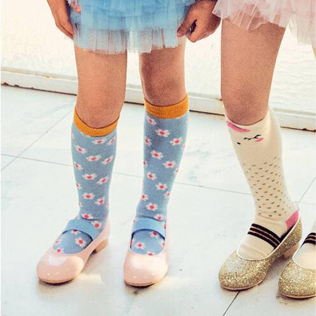Flower Knee-high Socks