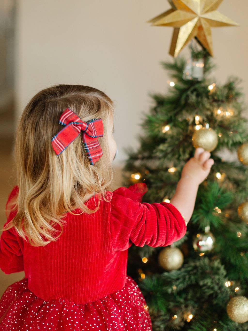 Plaid Hair Bow in Scottie Stewart