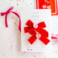 Red Velvet Pigtail Set with Hug Me Pink Charms