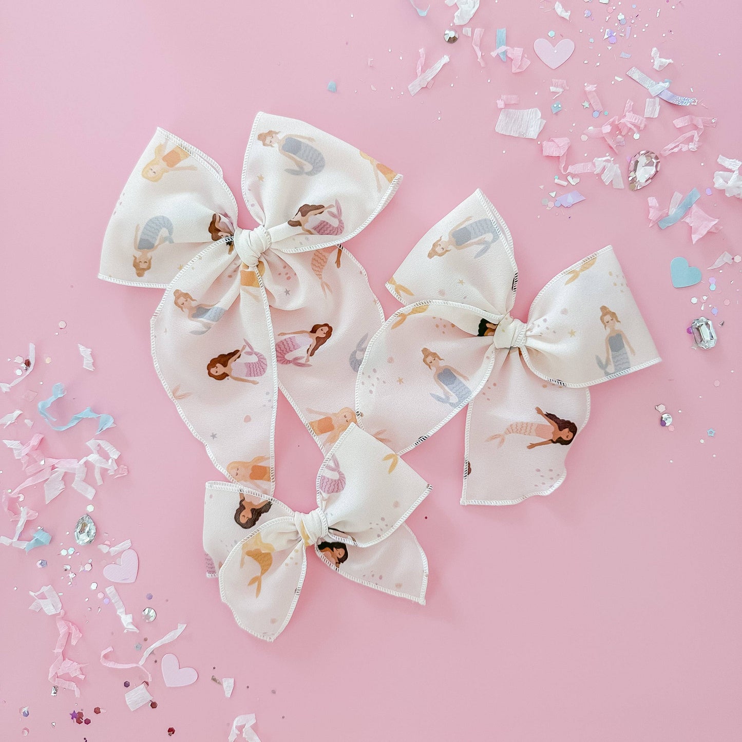 Mermaids, crepe de chine