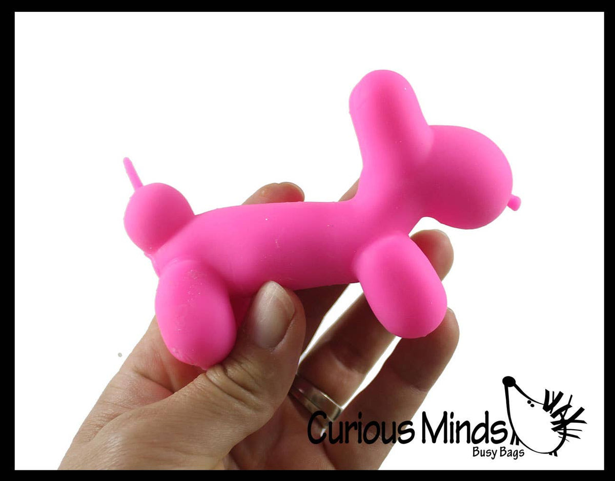 1 Scented Balloon Dog Crunchy Sand Filled Stress Ball - Cute