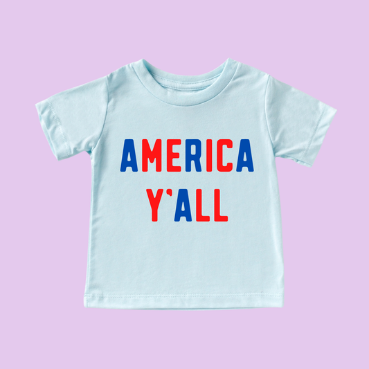 America Y'all Toddler and Youth 4th of July Shirt