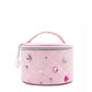 Quilted Rhinestone Makeup Bag