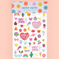 Girl Foil Kids Temporary Tattoos, Party Activity, Favors
