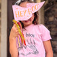 Hey Boo Pink Halloween Party Pennant