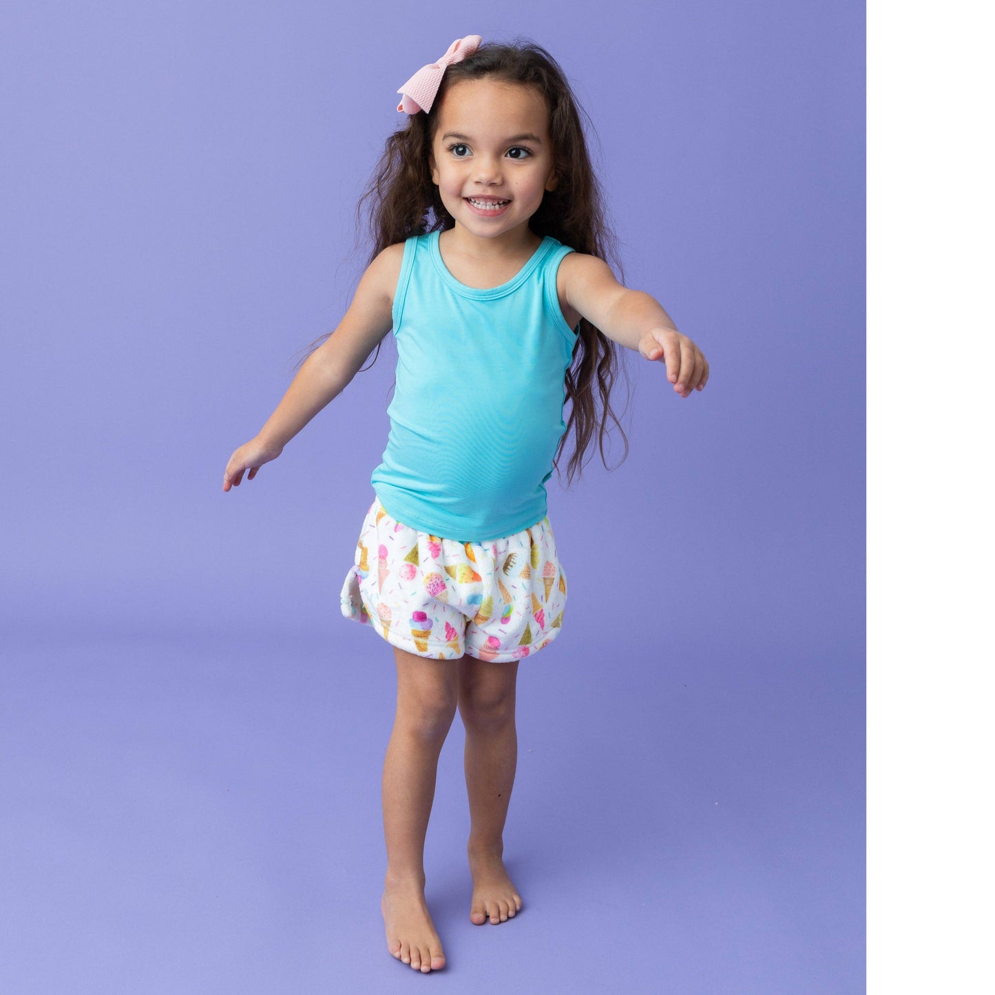 Tank-Turq Kids Bamboo Viscose Tank Top