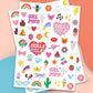 Girl Foil Kids Temporary Tattoos, Party Activity, Favors