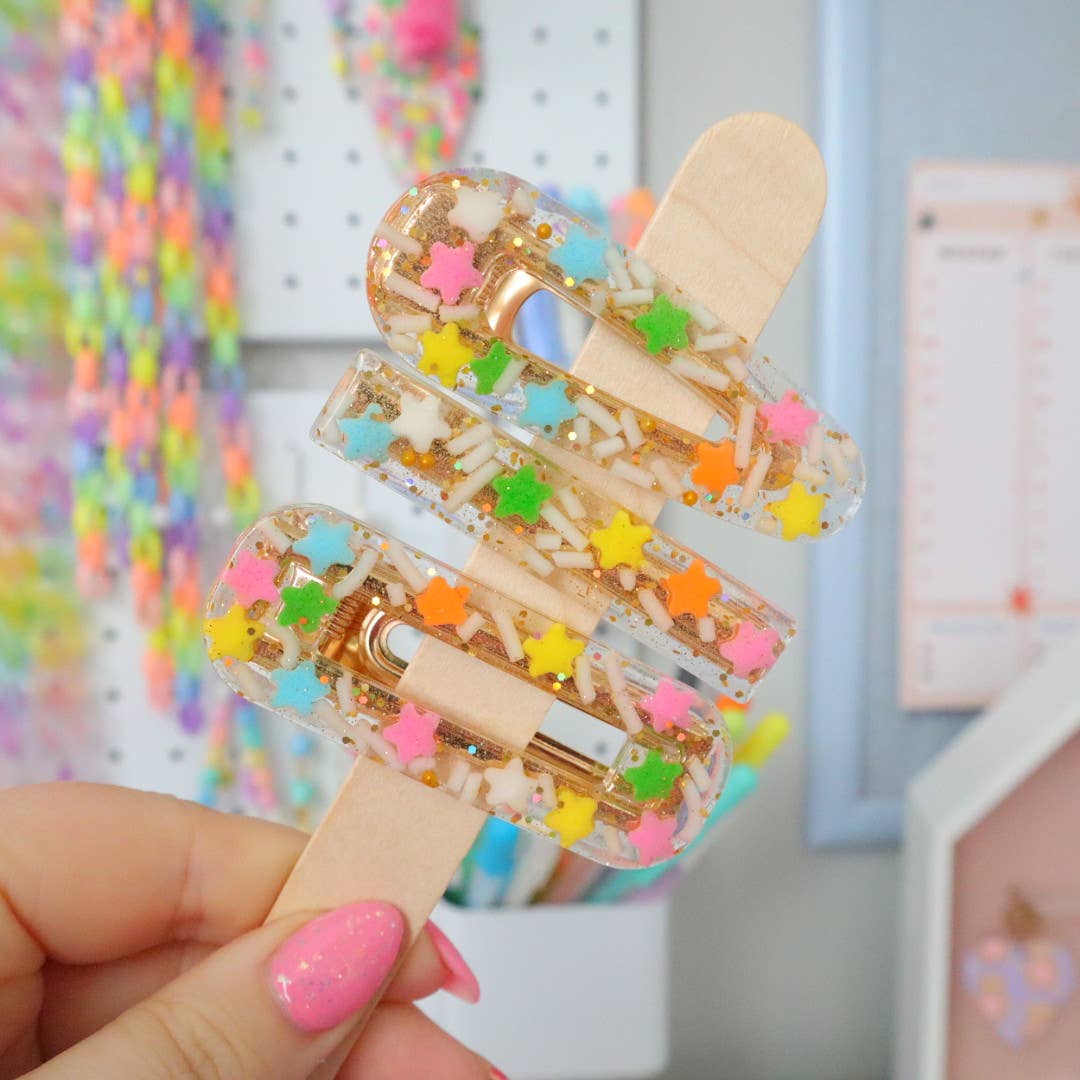 Magic Wand Resin Hair Clips