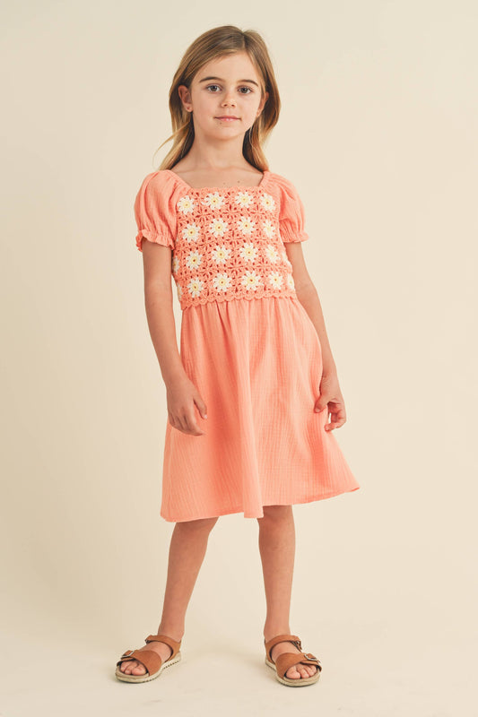 CROCHET MINI DRESS