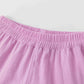 Shorts with ruffle bottom