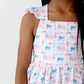 Rosita Dress in Patriotic Flags| Pocket Twirl Dress