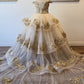 Detachable Train With Stones and Gems Mini Quince Dress