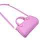 Checkered Canvas Duffle Handbag