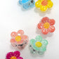 MINI FLOWER SET OF 6 HAIR CLAW CLIPS