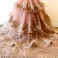 Detachable Train With Stones and Gems Mini Quince Dress
