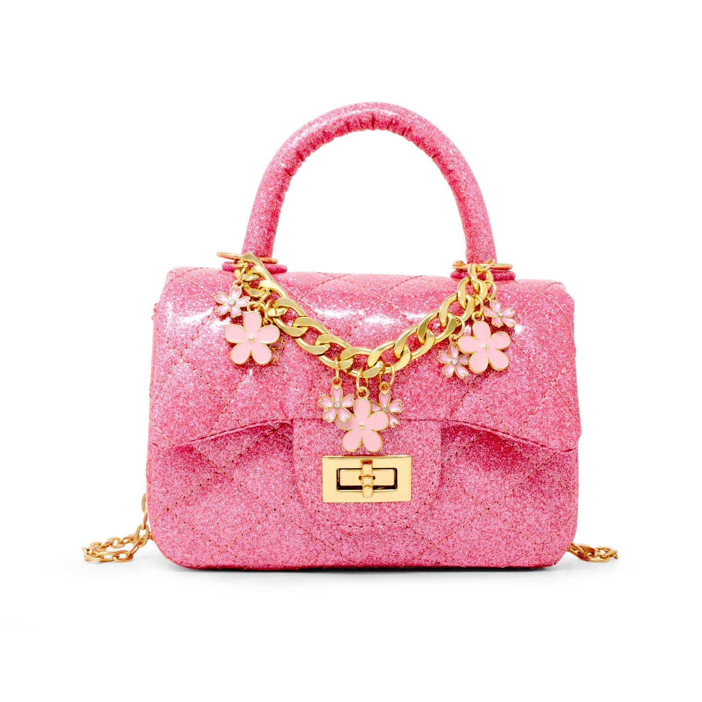 Classic Sparkle Top Handle Handbag