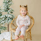 Candy Cane Lane 2pc Bamboo Pajamas Kids Baby Holiday PJ Girl