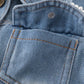 Girl pearl denim jacket