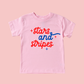 Stars and Stripes Toddler and Youth 4th of July Shirt