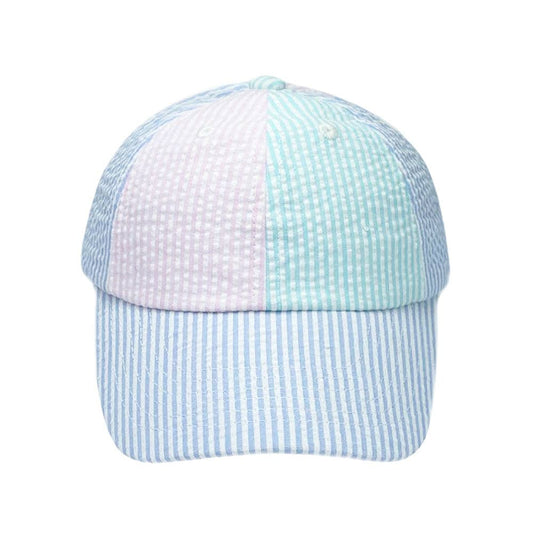 Baseball Hat in Multicolor Seersucker (Kid)