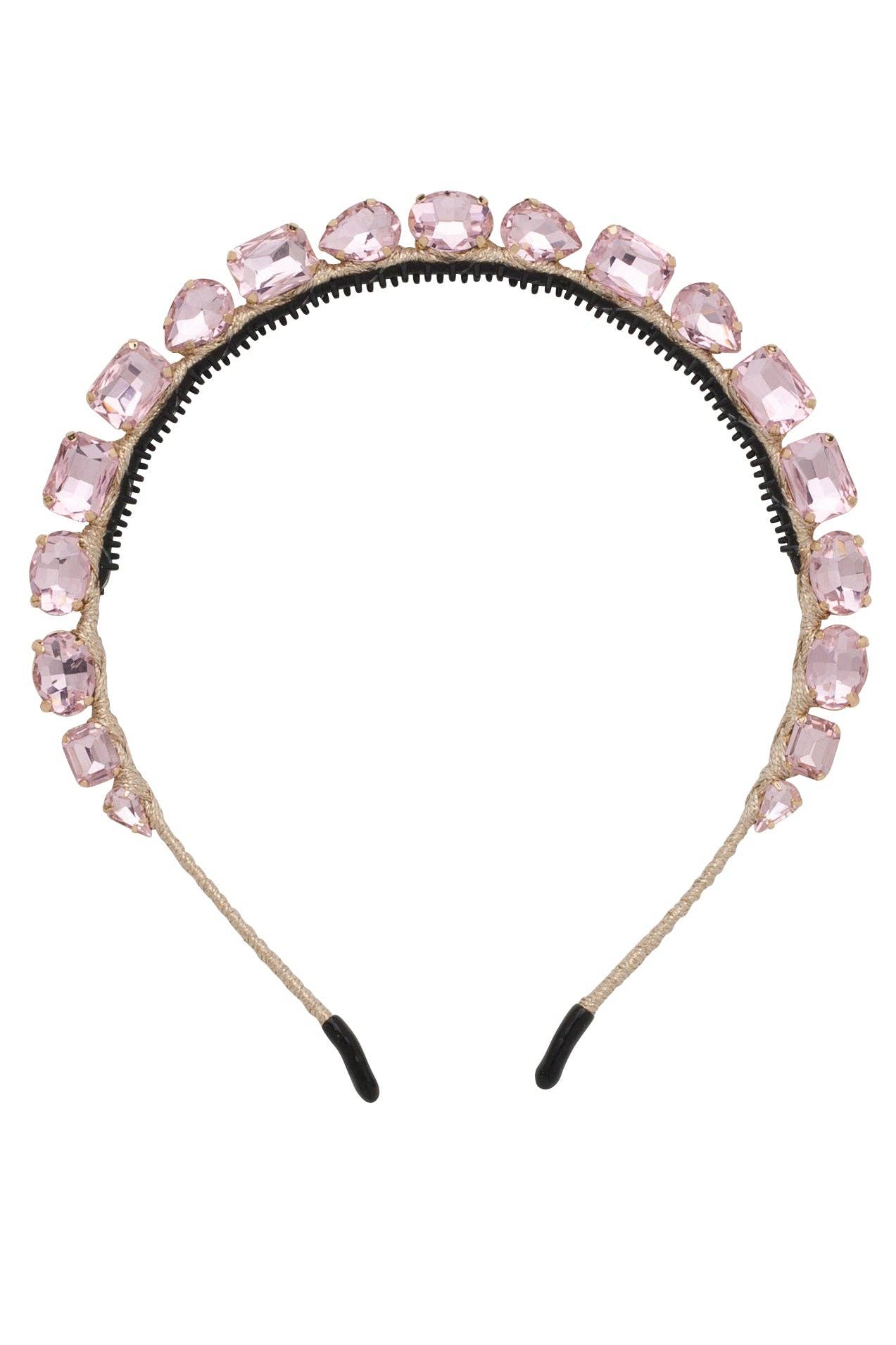 Pink gem headband diamond