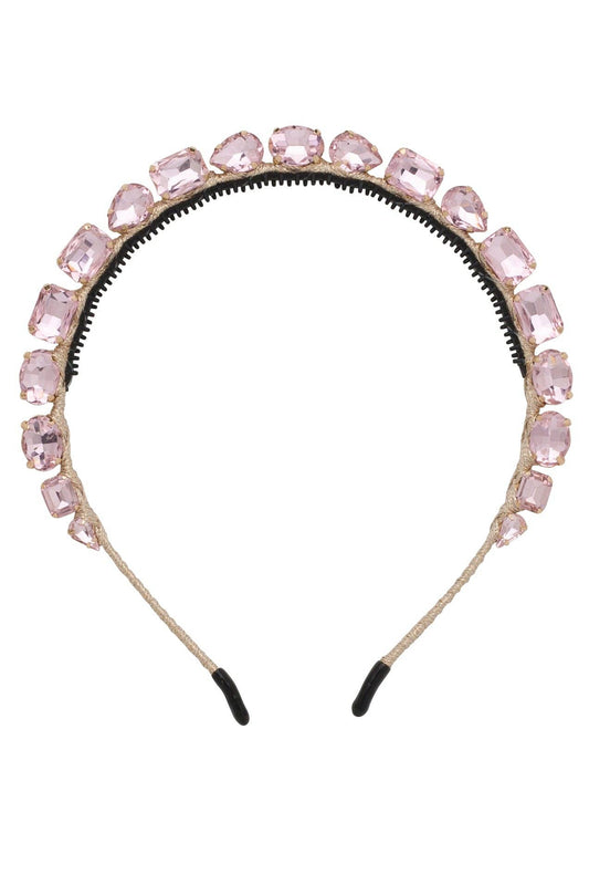 Pink gem headband diamond
