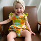 Sixties Summer Floral Pinafore Baby Romper - Baby Clothes